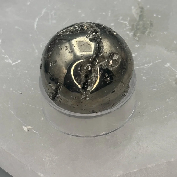 Pyrite Mini Sphere #7 - Picture 3 of 3